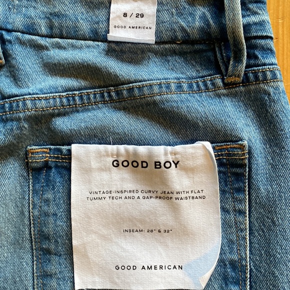 ✨BNWT: GOOD AMERICAN Women’s Good Boy Jeans- Size 8/29 - Picture 13 of 16